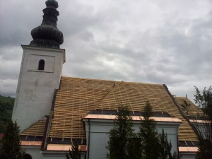 Rekonštrukcia strechy kostola - Chlebnice
