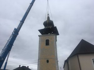 Rekonštrukcia veže kostola - Dolné Strháre