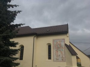 Rekonštrukcia strechy kostola - Nižný Slavkov