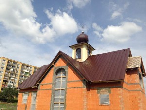 Nová strecha gréckokatolického chrámu - Levoča
