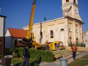 Rekonštrukcia strechy kostola - Trebatice