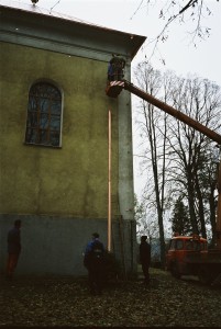 Rekonštrukcia strechy kostola - Rožkovany