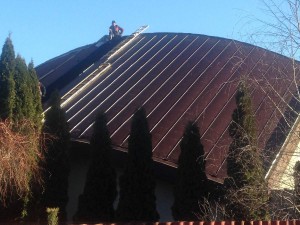 Rekonštrukcia strechy kostola - Sokoľ