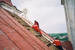 Rekonštrukcia strechy a veží kostola - Višňové pri Žiline