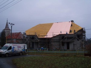 Nová strecha kostola - Stuľany