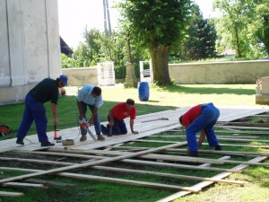 Rekonštrukcia strechy baziliky minor - Ľutina