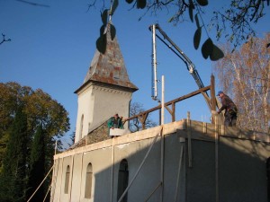 Rekonštrukcia strechy a veže kostola - Ždaňa