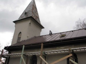 Rekonštrukcia strechy a veže kostola - Ždaňa