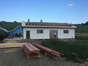 Nová strecha pálenice Hamborek - Brezovička