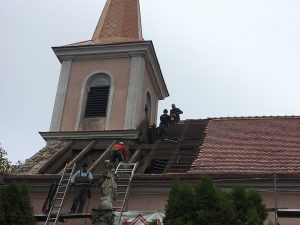Rekonštrukcia strechy a veže kostola - Vinodol