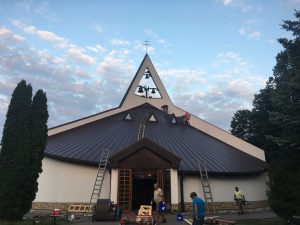 Rekonštrukcia strechy kostola - Ivachnová