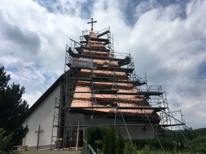Rekonštrukcia veže kostola - Drienovská Nová Ves