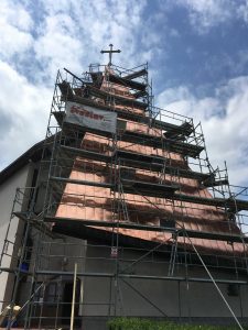 Rekonštrukcia veže kostola - Drienovská Nová Ves