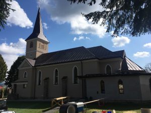 Rekonštrukcia strechy a veže kostola - Brekov