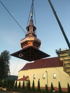 Rekonštrukcia veže kostola - Vysoká nad Kysucou