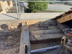 Rekonštrukcia strechy kostola - Omšenie