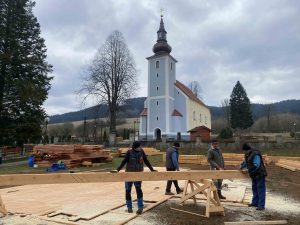 Rekonštrukcia strechy kostola - Vysoká nad Kysucou