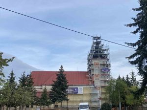 Rekonštrukcia strechy a veže kostola Sečovská Polianka